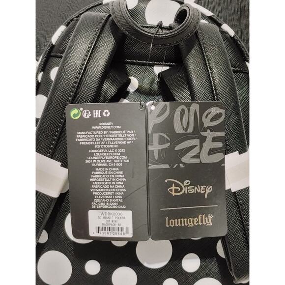 Loungefly Disney Minnie Mouse Polka Dot Mini Backpack - Picture 3 of 4
